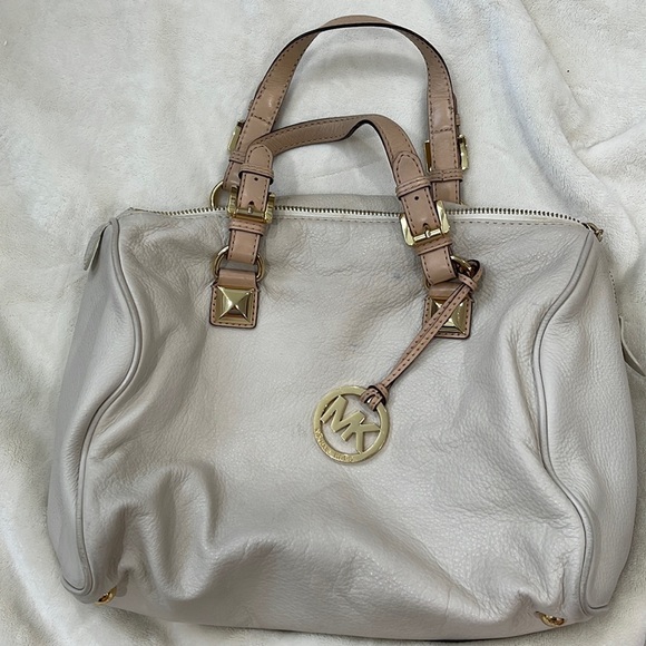 Michael Kors Large Leather Grayson Satchel Bag - Picture 1 of 3